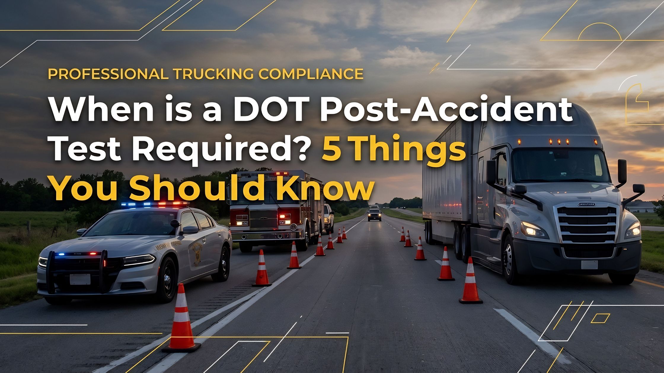 When is a DOT Post-Accident Test Required? 5 Things You Should Know