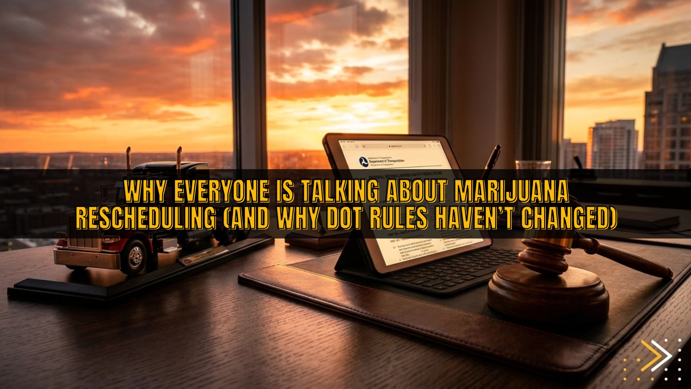 Why Everyone Is Talking About Marijuana Rescheduling (And Why DOT Rules Haven’t Changed)