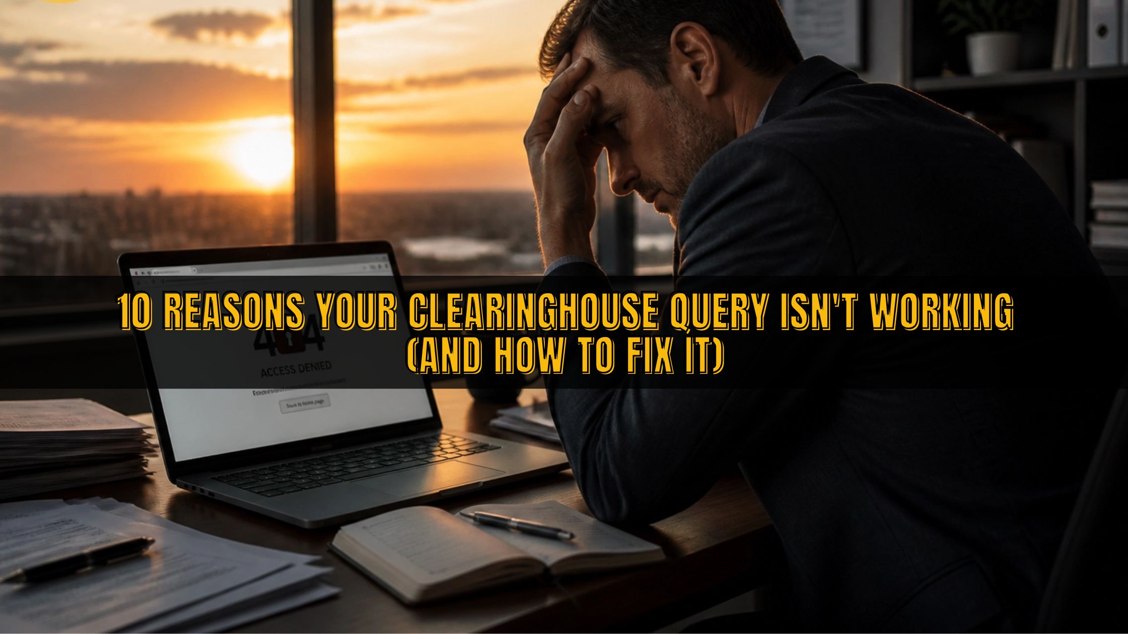 10 Reasons Your Clearinghouse Query Isn't Working (And How to Fix It)