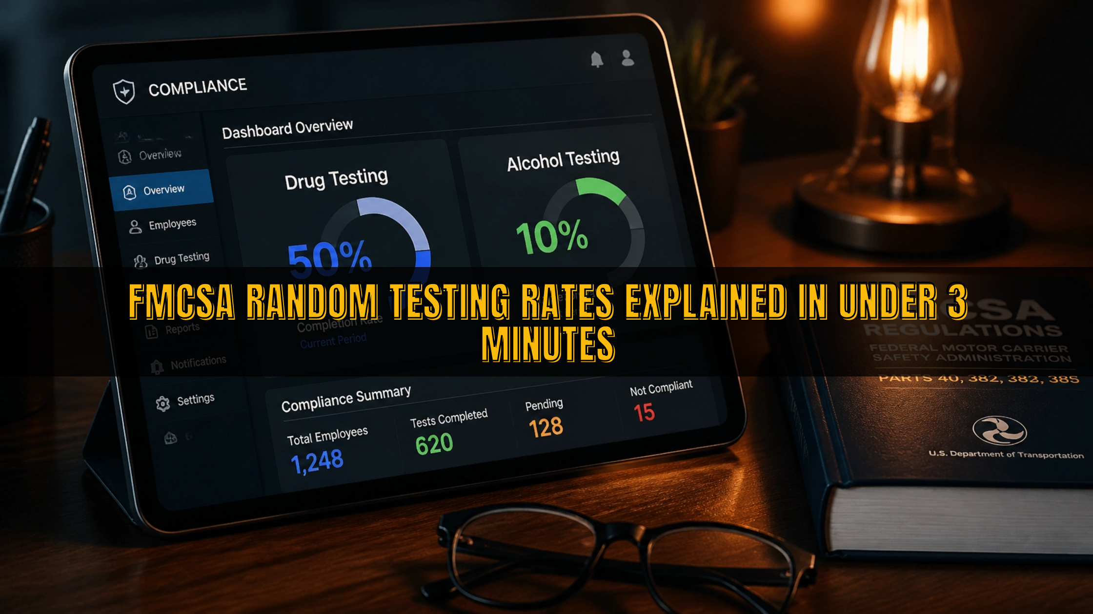 FMCSA Random Testing Rates Explained in Under 3 Minutes