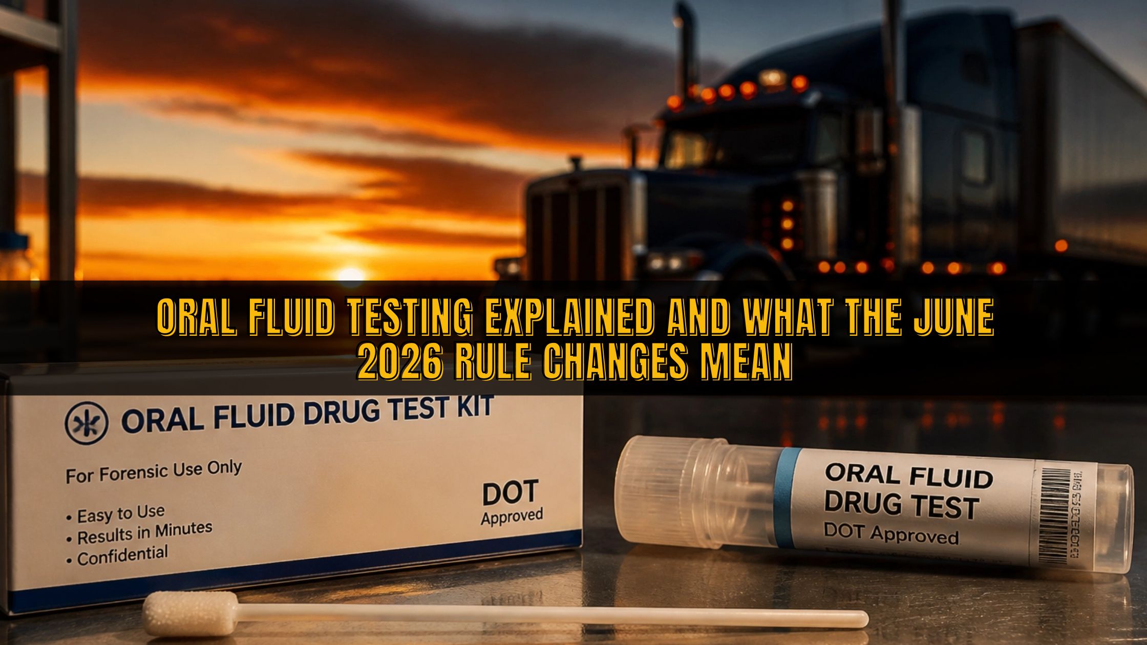 Oral Fluid Testing Explained: What the June 2026 Rule Changes Mean