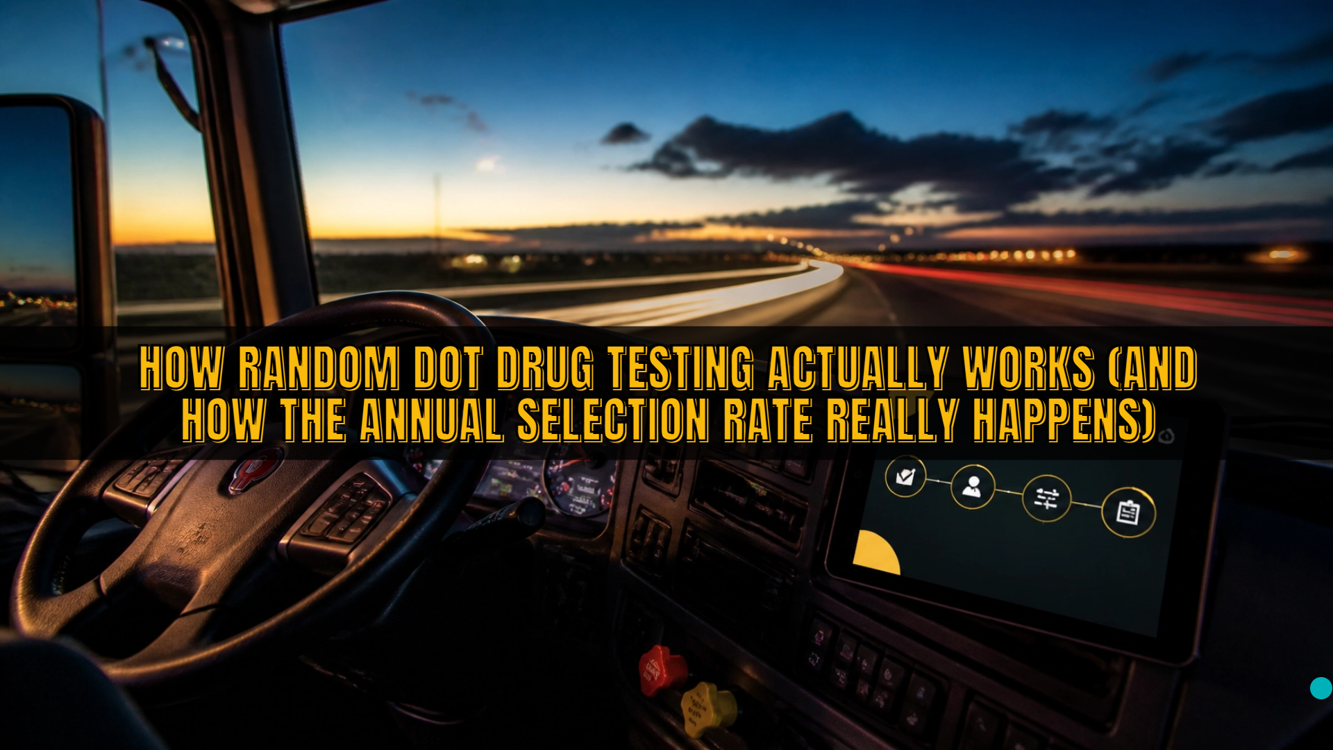 How Random DOT Drug Testing Actually Works (And How the Annual Selection Rate Really Happens)
